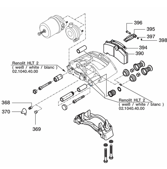 BPW ECO Brake Pad Set 09.801.08.16.1
