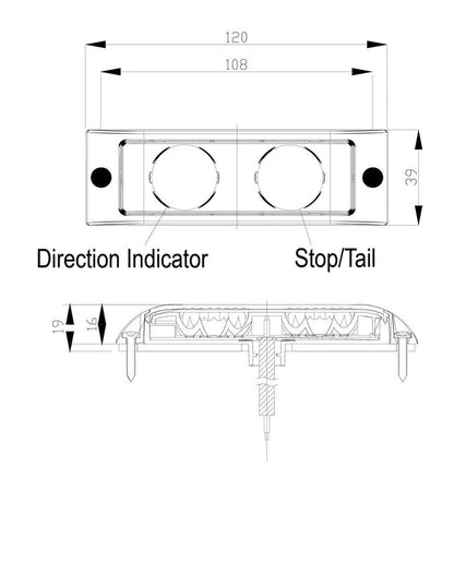Truck-Lite Rear LED Combination Marker Lamp SS/49300