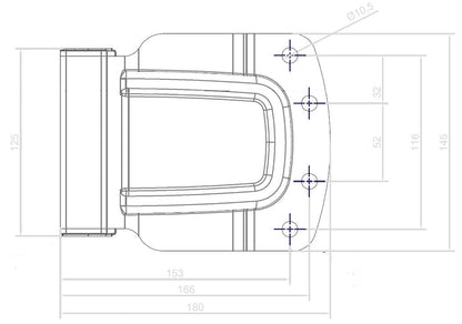 Hinge Assy Fridge Insulated Barn Door